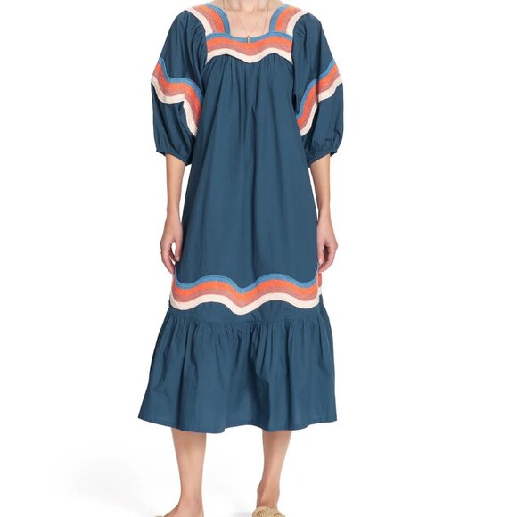 COREY LYNN CALTER THE MIRIAM WAVE DRESS in Coral - Picture 9 of 12